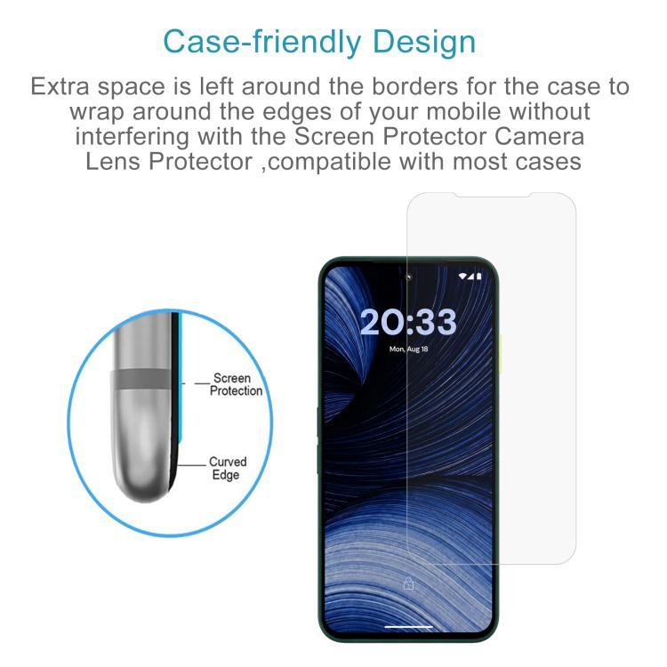 50 PCS/Pack 0.3mm High Aluminum Tempered Glass Film, For Fairphone 6+, For Fairphone 6