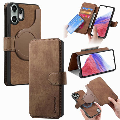 CaseNeo MagSafe RFID Anti-theft Retro Leather Phone Case, For Nothing Phone 4a, For Nothing CMF Phone 2 Pro, For Nothing Phone 3a, For Nothing Phone 3a Pro