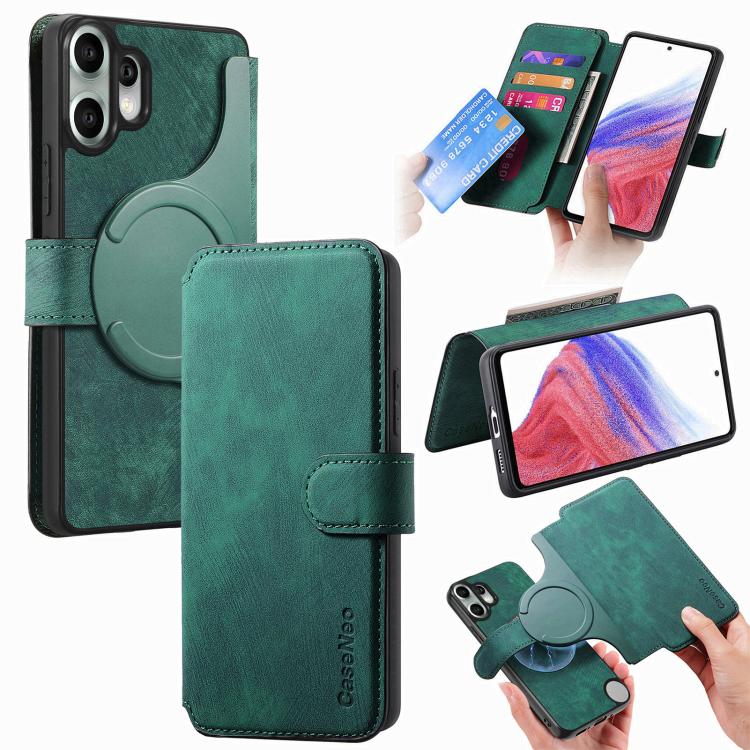 CaseNeo MagSafe RFID Anti-theft Retro Leather Phone Case, For Nothing Phone 4a, For Nothing CMF Phone 2 Pro, For Nothing Phone 3a, For Nothing Phone 3a Pro