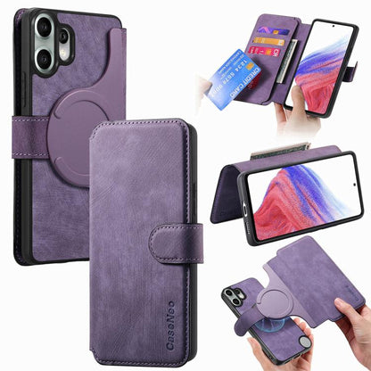 CaseNeo MagSafe RFID Anti-theft Retro Leather Phone Case, For Nothing Phone 4a, For Nothing CMF Phone 2 Pro, For Nothing Phone 3a, For Nothing Phone 3a Pro