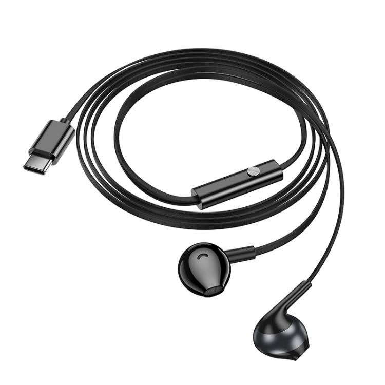 hoco M115 Type-C Sagacious Universal Earphones with Microphone, M115 Type-C