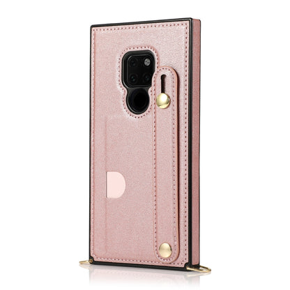 Rose gold shockproof phone wallet case with camera cutouts and vertical card slot