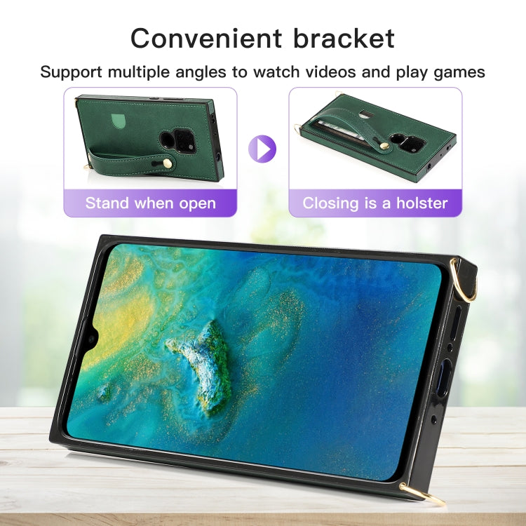 Green shockproof folio phone case with fold-out stand bracket for watching and gaming