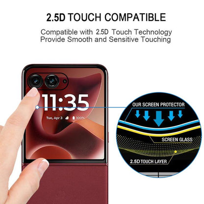 3D Hot Bending Edge Glue HD Curved Tempered Glass Film, For Motorola Razr 60 Ultra, For Motorola Razr 60