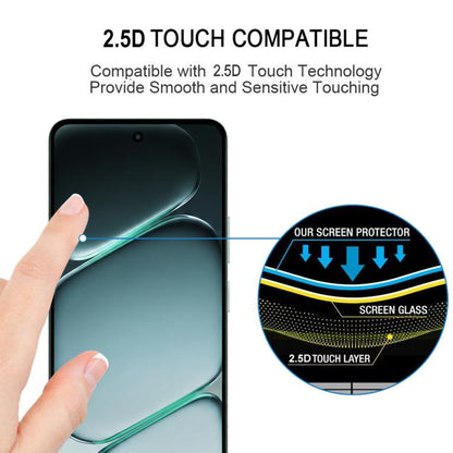 25 PCS/Pack High Aluminum Full Screen Silk Printing Tempered Glass Film, For OnePlus Turbo 6X 5G, For OnePlus Nord CE6 Lite, For OnePlus Nord 5, For OnePlus Nord CE5, For OnePlus Ace 5