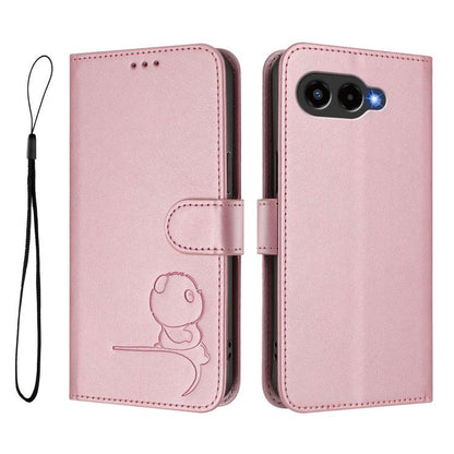 Litter Panda Embossing RFID Leather Phone Case with Lanyard, For T-Mobile Revvl 8 / T Phone 3, For T-Mobile Revvl 7 Pro / T Phone 2 Pro 5G, For T-Mobile Revvl 7 / T Phone 2 5G, For T-Mobile Revvl 6 Pro / Revvl 6x Pro 5G, For T-Mobile Revvl 6 / Revvl 6x 5G