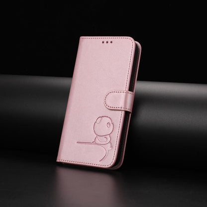 Litter Panda Embossing RFID Leather Phone Case with Lanyard, For T-Mobile Revvl 8 / T Phone 3, For T-Mobile Revvl 7 Pro / T Phone 2 Pro 5G, For T-Mobile Revvl 7 / T Phone 2 5G, For T-Mobile Revvl 6 Pro / Revvl 6x Pro 5G, For T-Mobile Revvl 6 / Revvl 6x 5G