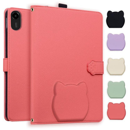 Cat Skin-feel Litchi Leather Tablet Case, For Xiaomi Redmi Pad 2 SE 9.7 2026, For Xiaomi Pad 8 / 8 Pro 7 / 7 Pro, For Xiaomi Redmi Pad 2 Pro / Pro / Poco Pad, For Xiaomi Redmi K Pad, For Xiaomi Redmi Pad 2, For Xiaomi Redmi Pad SE 8.7