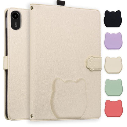 Cat Skin-feel Litchi Leather Tablet Case, For Xiaomi Redmi Pad 2 SE 9.7 2026, For Xiaomi Pad 8 / 8 Pro 7 / 7 Pro, For Xiaomi Redmi Pad 2 Pro / Pro / Poco Pad, For Xiaomi Redmi K Pad, For Xiaomi Redmi Pad 2, For Xiaomi Redmi Pad SE 8.7