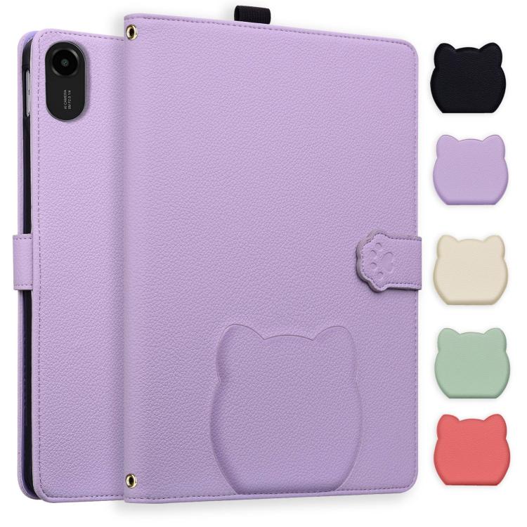 Cat Skin-feel Litchi Leather Tablet Case, For Xiaomi Redmi Pad 2 SE 9.7 2026, For Xiaomi Pad 8 / 8 Pro 7 / 7 Pro, For Xiaomi Redmi Pad 2 Pro / Pro / Poco Pad, For Xiaomi Redmi K Pad, For Xiaomi Redmi Pad 2, For Xiaomi Redmi Pad SE 8.7