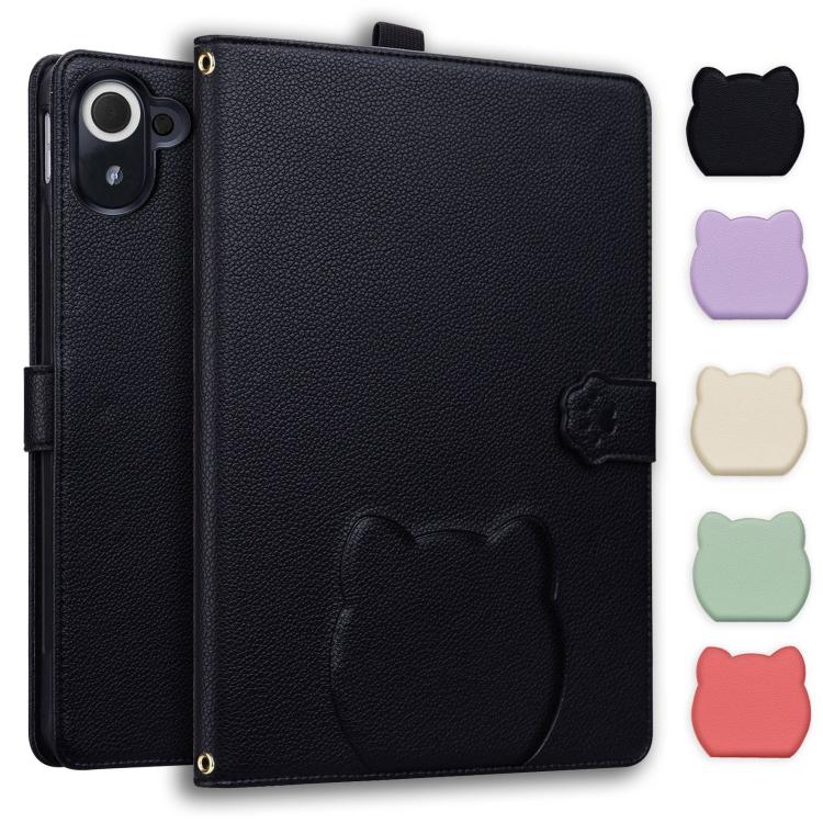 Cat Skin-feel Litchi Leather Tablet Case, For Xiaomi Redmi Pad 2 SE 9.7 2026, For Xiaomi Pad 8 / 8 Pro 7 / 7 Pro, For Xiaomi Redmi Pad 2 Pro / Pro / Poco Pad, For Xiaomi Redmi K Pad, For Xiaomi Redmi Pad 2, For Xiaomi Redmi Pad SE 8.7