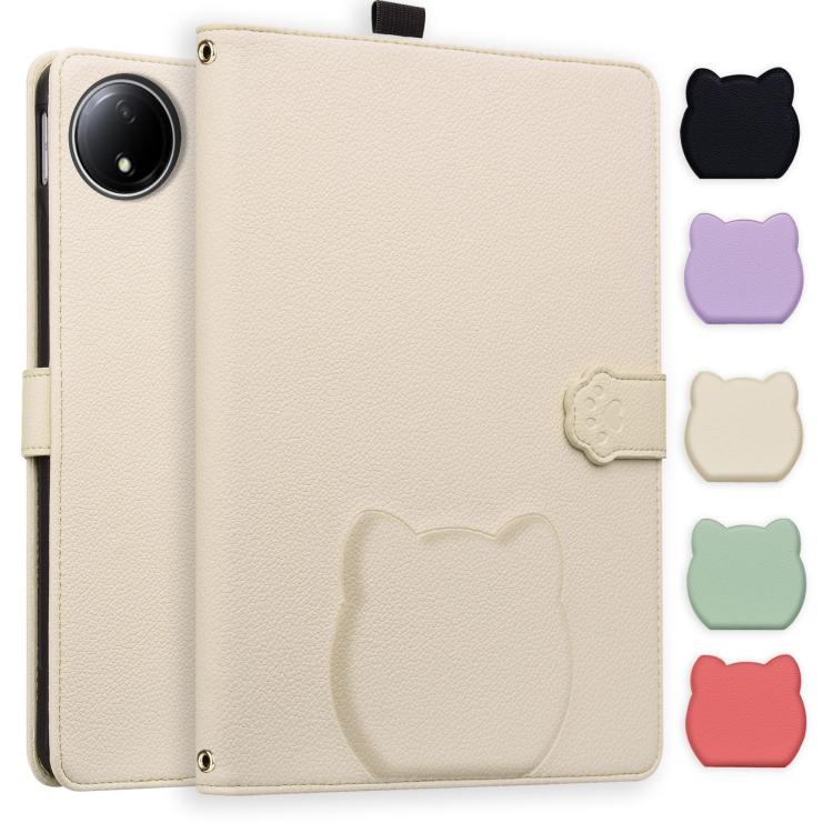 Cat Skin-feel Litchi Leather Tablet Case, For Xiaomi Redmi Pad 2 SE 9.7 2026, For Xiaomi Pad 8 / 8 Pro 7 / 7 Pro, For Xiaomi Redmi Pad 2 Pro / Pro / Poco Pad, For Xiaomi Redmi K Pad, For Xiaomi Redmi Pad 2, For Xiaomi Redmi Pad SE 8.7