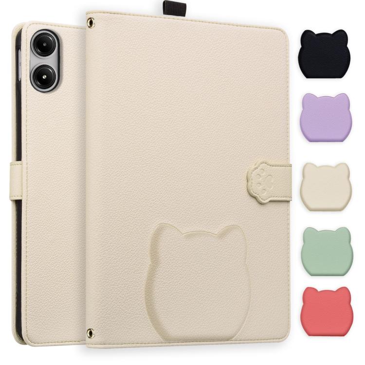 Cat Skin-feel Litchi Leather Tablet Case, For Xiaomi Redmi Pad 2 SE 9.7 2026, For Xiaomi Pad 8 / 8 Pro 7 / 7 Pro, For Xiaomi Redmi Pad 2 Pro / Pro / Poco Pad, For Xiaomi Redmi K Pad, For Xiaomi Redmi Pad 2, For Xiaomi Redmi Pad SE 8.7