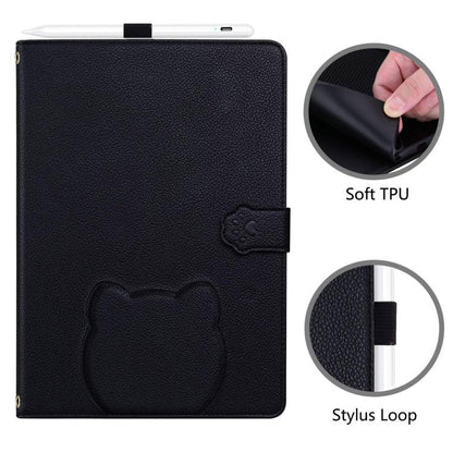 Cat Skin-feel Litchi Leather Tablet Case, For Honor MagicPad4 / 3 Pro 12.3 2026, For Honor Pad 10 12.1, For Honor MagicPad 2 12.3 2024, For Honor Pad 9 12.1 2023 / HEY2-W09