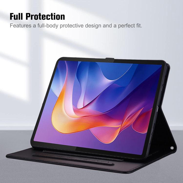 Cat Skin-feel Litchi Leather Tablet Case, For Honor MagicPad4 / 3 Pro 12.3 2026, For Honor Pad 10 12.1, For Honor MagicPad 2 12.3 2024, For Honor Pad 9 12.1 2023 / HEY2-W09