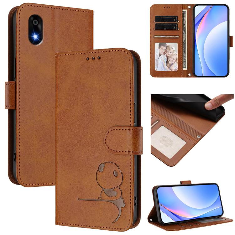 Litter Panda Embossing RFID Leather Phone Case with Lanyard, For ZTE nubia Neo 5 5G, For ZTE nubia Neo 5 GT 5G, For ZTE nubia P7 Pro 5G / Optus X Value 5G, For ZTE nubia P9 Pro 5G / Optus X Pro 2 5G, For ZTE nubia RedMagic 11 Air                       ...