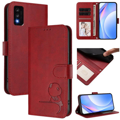 Litter Panda Embossing RFID Leather Phone Case with Lanyard, For TCL 50 XL / 50 XL NxtPaper 5G, For TCL 201, For TCL 50 XE, For TCL 50 SE / 40 NxtPaper 4G, For TCL 501 / Vodafone Smart M25, For TCL 505, For TCL 502, For TCL 40 SE                       ...