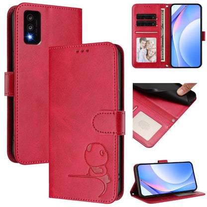 Litter Panda Embossing RFID Leather Phone Case with Lanyard, For TCL 50 XL / 50 XL NxtPaper 5G, For TCL 201, For TCL 50 XE, For TCL 50 SE / 40 NxtPaper 4G, For TCL 501 / Vodafone Smart M25, For TCL 505, For TCL 502, For TCL 40 SE                       ...