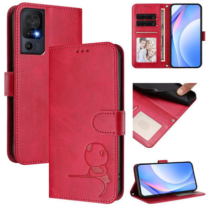 Litter Panda Embossing RFID Leather Phone Case with Lanyard, For TCL 50 XL / 50 XL NxtPaper 5G, For TCL 201, For TCL 50 XE, For TCL 50 SE / 40 NxtPaper 4G, For TCL 501 / Vodafone Smart M25, For TCL 505, For TCL 502, For TCL 40 SE                       ...