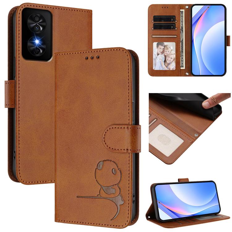 Litter Panda Embossing RFID Leather Phone Case with Lanyard, For TCL 50 XL / 50 XL NxtPaper 5G, For TCL 201, For TCL 50 XE, For TCL 50 SE / 40 NxtPaper 4G, For TCL 501 / Vodafone Smart M25, For TCL 505, For TCL 502, For TCL 40 SE                       ...