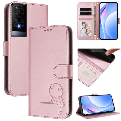 Litter Panda Embossing RFID Leather Phone Case with Lanyard, For TCL 50 XL / 50 XL NxtPaper 5G, For TCL 201, For TCL 50 XE, For TCL 50 SE / 40 NxtPaper 4G, For TCL 501 / Vodafone Smart M25, For TCL 505, For TCL 502, For TCL 40 SE                       ...