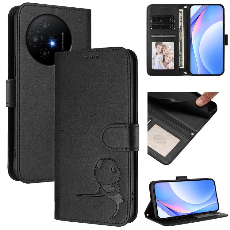 Litter Panda Embossing RFID Leather Phone Case with Lanyard, For TCL 50 XL / 50 XL NxtPaper 5G, For TCL 201, For TCL 50 XE, For TCL 50 SE / 40 NxtPaper 4G, For TCL 501 / Vodafone Smart M25, For TCL 505, For TCL 502, For TCL 40 SE                       ...