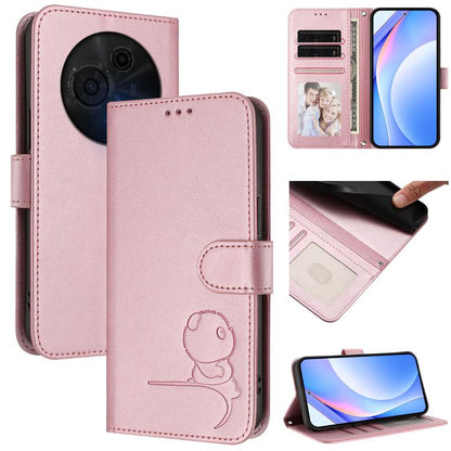 Litter Panda Embossing RFID Leather Phone Case with Lanyard, For TCL K70 Power 4G / K70 4G, For TCL Nxtpaper 70 Pro 5G, For TCL K32 / K33 5G, For TCL 60 SE NxtPaper, For TCL 30 Z / 30 LE T602DL, For TCL 40 XL / 40 T T608DL                              ...