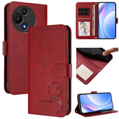 Litter Panda Embossing RFID Leather Phone Case with Lanyard, For TCL K70 Power 4G / K70 4G, For TCL Nxtpaper 70 Pro 5G, For TCL K32 / K33 5G, For TCL 60 SE NxtPaper, For TCL 30 Z / 30 LE T602DL, For TCL 40 XL / 40 T T608DL                              ...