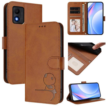 Litter Panda Embossing RFID Leather Phone Case with Lanyard, For TCL 50 XL / 50 XL NxtPaper 5G, For TCL 201, For TCL 50 XE, For TCL 50 SE / 40 NxtPaper 4G, For TCL 501 / Vodafone Smart M25, For TCL 505, For TCL 502, For TCL 40 SE                       ...
