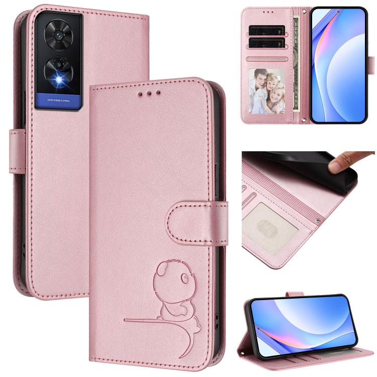 Litter Panda Embossing RFID Leather Phone Case with Lanyard, For TCL 50 XL / 50 XL NxtPaper 5G, For TCL 201, For TCL 50 XE, For TCL 50 SE / 40 NxtPaper 4G, For TCL 501 / Vodafone Smart M25, For TCL 505, For TCL 502, For TCL 40 SE                       ...