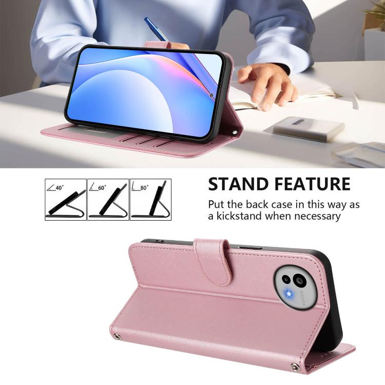 Litter Panda Embossing RFID Leather Phone Case with Lanyard, For Sharp Aquos wish6, For Sharp Aquos R11, For Sharp Aquos Sense10, For Sharp Aquos R10, For Sharp Aquos wish5, For Sharp Aquos Sense9 Plus, For Sharp Aquos Sense9                           ...