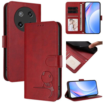 Litter Panda Embossing RFID Leather Phone Case with Lanyard, For Coolpad C16, For Coolpad X100, For Coolpad Cool 40i