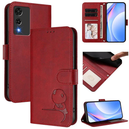 Litter Panda Embossing RFID Leather Phone Case with Lanyard, For Cubot A40, For Cubot P90, For Cubot A30, For Cubot A20, For Cubot Max 5, For Cubot A10, For Cubot Note 40, For Cubot P50