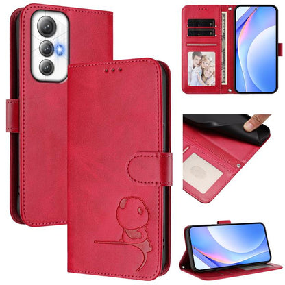 Litter Panda Embossing RFID Leather Phone Case with Lanyard, For Cubot A40, For Cubot P90, For Cubot A30, For Cubot A20, For Cubot Max 5, For Cubot A10, For Cubot Note 40, For Cubot P50