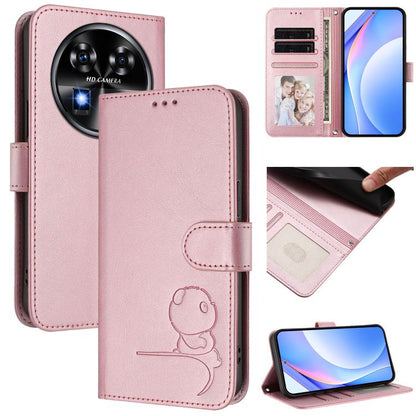 Litter Panda Embossing RFID Leather Phone Case with Lanyard, For Oukitel C59 / C59 Pro, For Oukitel C58 / C58 Pro, For Oukitel C57S / C57 Pro / C57 / BLU J12, For Oukitel C53, For Oukitel C50, For Oukitel C37, For Oukitel C51, For Oukitel C38          ...