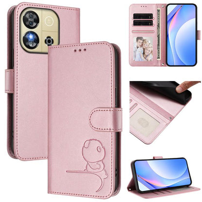 Litter Panda Embossing RFID Leather Phone Case with Lanyard, For Oukitel C59 / C59 Pro, For Oukitel C58 / C58 Pro, For Oukitel C57S / C57 Pro / C57 / BLU J12, For Oukitel C53, For Oukitel C50, For Oukitel C37, For Oukitel C51, For Oukitel C38          ...
