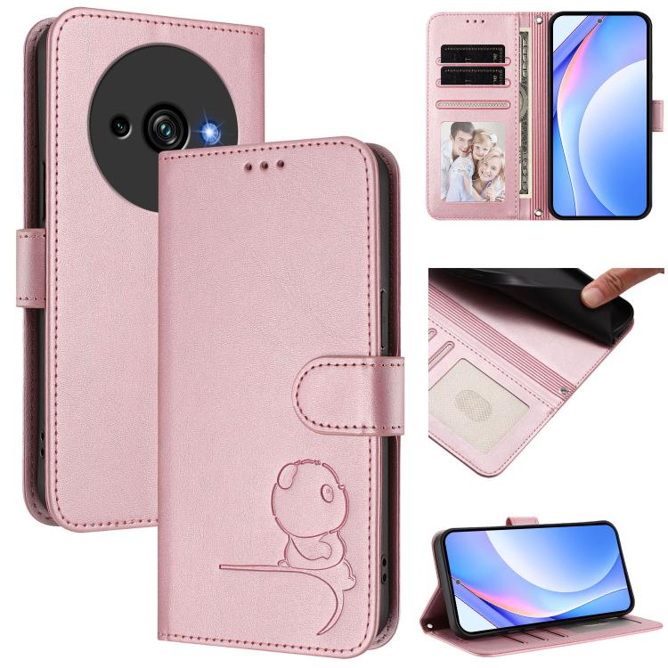 Litter Panda Embossing RFID Leather Phone Case with Lanyard, For Oukitel C59 / C59 Pro, For Oukitel C58 / C58 Pro, For Oukitel C57S / C57 Pro / C57 / BLU J12, For Oukitel C53, For Oukitel C50, For Oukitel C37, For Oukitel C51, For Oukitel C38          ...