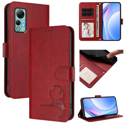 Litter Panda Embossing RFID Leather Phone Case with Lanyard, For Ulefone Note 21, For Ulefone Note 18 Ultra / 18 Pro, For Ulefone Note 20 Pro, For Ulefone Note 19, For Ulefone Note 17 Pro, For Ulefone Note 16 Pro, For Ulefone Note 14