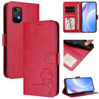 Litter Panda Embossing RFID Leather Phone Case with Lanyard, For UMIDIGI G100x 5G / 4G, For UMIDIGI G100 Pro, For UMIDIGI G100, For UMIDIGI Note 100, For UMIDIGI Note 90, For UMIDIGI A15 / A15C / A15T, For UMIDIGI G9 5G / Note 9 5G, For UMIDIGI Bison X...