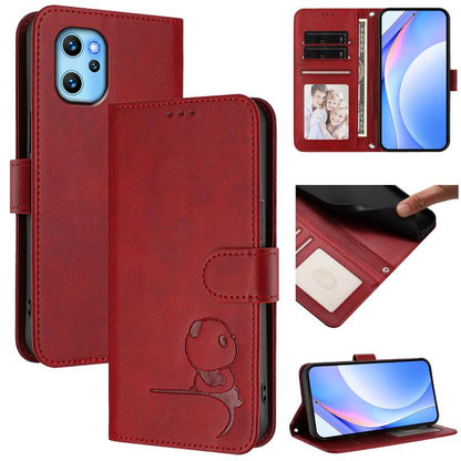 Litter Panda Embossing RFID Leather Phone Case with Lanyard, For UMIDIGI G100x 5G / 4G, For UMIDIGI G100 Pro, For UMIDIGI G100, For UMIDIGI Note 100, For UMIDIGI Note 90, For UMIDIGI A15 / A15C / A15T, For UMIDIGI G9 5G / Note 9 5G, For UMIDIGI Bison X...