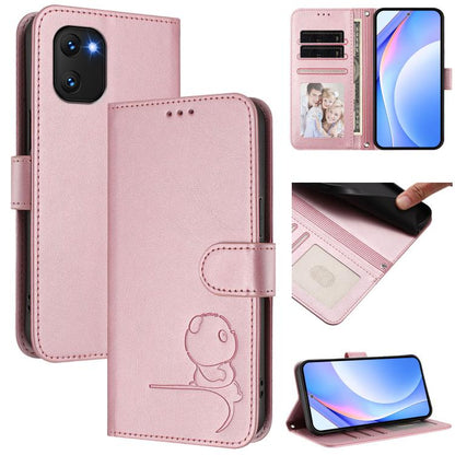 Litter Panda Embossing RFID Leather Phone Case with Lanyard, For UMIDIGI G100x 5G / 4G, For UMIDIGI G100 Pro, For UMIDIGI G100, For UMIDIGI Note 100, For UMIDIGI Note 90, For UMIDIGI A15 / A15C / A15T, For UMIDIGI G9 5G / Note 9 5G, For UMIDIGI Bison X...