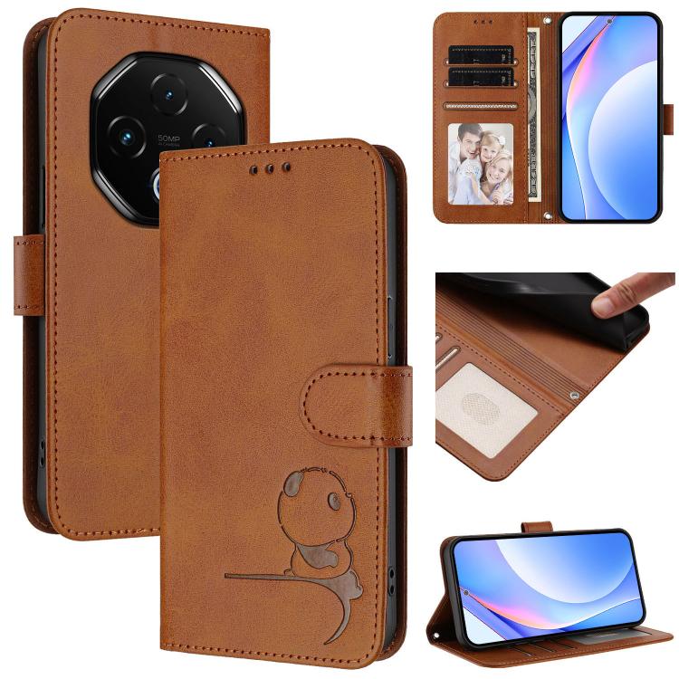 Litter Panda Embossing RFID Leather Phone Case with Lanyard, For UMIDIGI G100x 5G / 4G, For UMIDIGI G100 Pro, For UMIDIGI G100, For UMIDIGI Note 100, For UMIDIGI Note 90, For UMIDIGI A15 / A15C / A15T, For UMIDIGI G9 5G / Note 9 5G, For UMIDIGI Bison X...