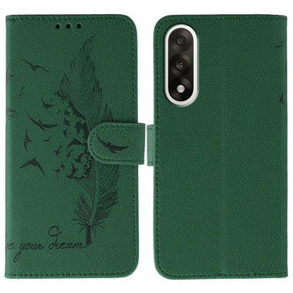 Feather Pattern Litchi Texture Leather Phone Case, For OnePlus Ace 6, For OnePlus 15, For OnePlus Nord 5, For OnePlus Nord CE5