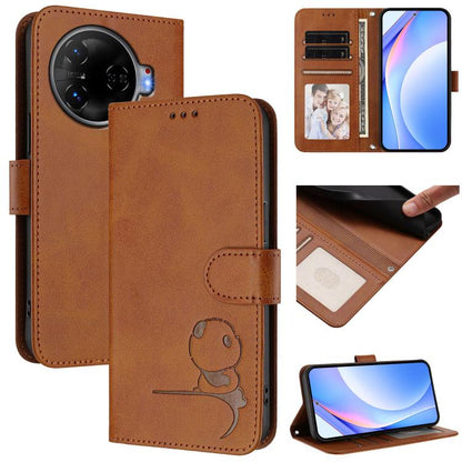Litter Panda Embossing RFID Leather Phone Case with Lanyard, For Tecno Spark 20 Pro 5G, For Tecno Pop 6C / itel A18, For Tecno Spark 10 Pro Magic, For Tecno Pova 6 4G, For Tecno Pova 6 5G / Pova 6 Pro 5G, For Tecno Camon 30 Pro 5G                      ...