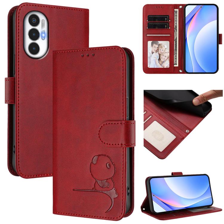 Litter Panda Embossing RFID Leather Phone Case with Lanyard, For Tecno Camon 20 / 20 Pro 4G, For Tecno Spark 10 5G, For Tecno Spark 10C / 10 4G, For Tecno Spark 10 Pro 4G / K17 4G, For Tecno Camon 19 / 19 Pro 5G, For Tecno Pova 4 Pro, For Tecno Pova 4 ...