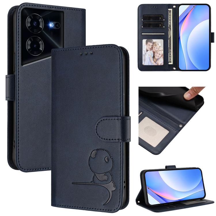 Litter Panda Embossing RFID Leather Phone Case with Lanyard, For Tecno Spark 20 Pro 5G, For Tecno Pop 6C / itel A18, For Tecno Spark 10 Pro Magic, For Tecno Pova 6 4G, For Tecno Pova 6 5G / Pova 6 Pro 5G, For Tecno Camon 30 Pro 5G                      ...