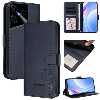 Litter Panda Embossing RFID Leather Phone Case with Lanyard, For Tecno Spark 20 Pro 5G, For Tecno Pop 6C / itel A18, For Tecno Spark 10 Pro Magic, For Tecno Pova 6 4G, For Tecno Pova 6 5G / Pova 6 Pro 5G, For Tecno Camon 30 Pro 5G                      ...
