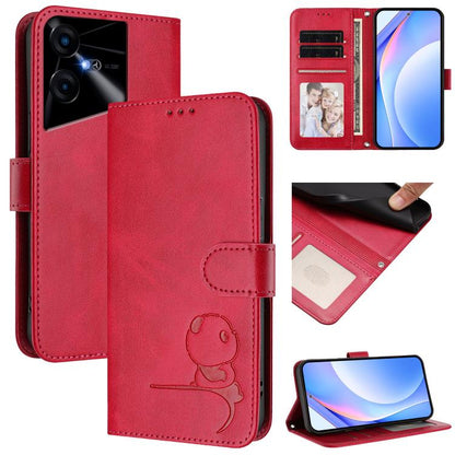 Litter Panda Embossing RFID Leather Phone Case with Lanyard, For Tecno Spark 20 Pro 5G, For Tecno Pop 6C / itel A18, For Tecno Spark 10 Pro Magic, For Tecno Pova 6 4G, For Tecno Pova 6 5G / Pova 6 Pro 5G, For Tecno Camon 30 Pro 5G                      ...