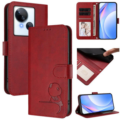 Litter Panda Embossing RFID Leather Phone Case with Lanyard, For Tecno Camon 20 / 20 Pro 4G, For Tecno Spark 10 5G, For Tecno Spark 10C / 10 4G, For Tecno Spark 10 Pro 4G / K17 4G, For Tecno Camon 19 / 19 Pro 5G, For Tecno Pova 4 Pro, For Tecno Pova 4 ...