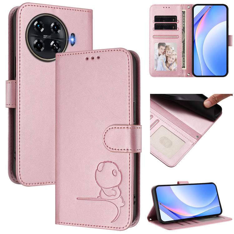 Litter Panda Embossing RFID Leather Phone Case with Lanyard, For Tecno Spark 20 Pro 5G, For Tecno Pop 6C / itel A18, For Tecno Spark 10 Pro Magic, For Tecno Pova 6 4G, For Tecno Pova 6 5G / Pova 6 Pro 5G, For Tecno Camon 30 Pro 5G                      ...